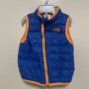 THE NORTH FACE THERMOBALL Full Zip Puffer Vest Baby Toddler Size 18-24 Months